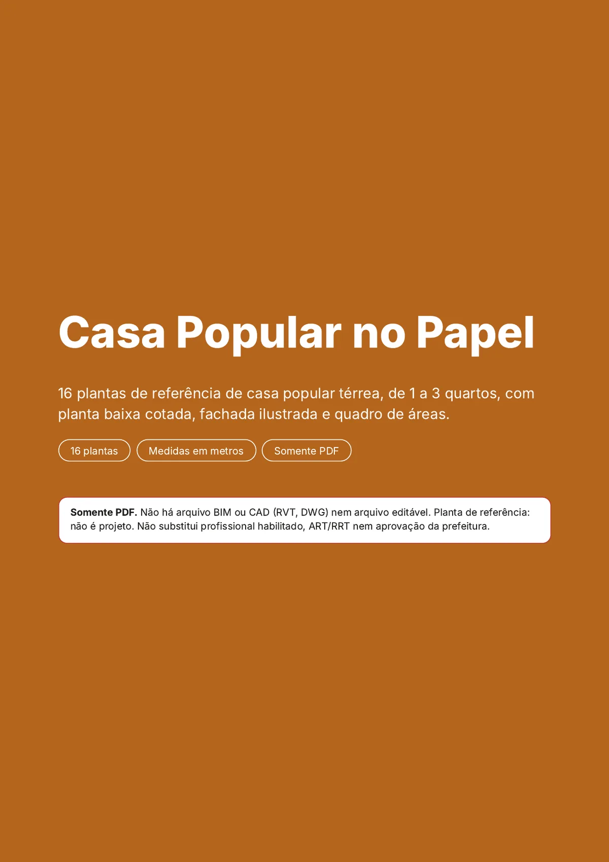 Página real do PDF Casa Popular no Papel: capa